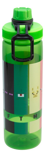 Botella De Plástico Para Agua Personajes 600 Ml Minecraft Minecraft