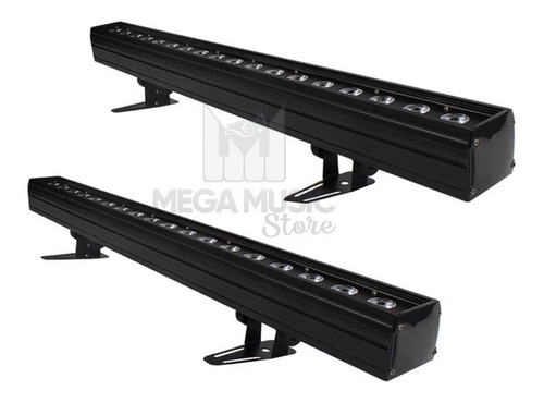 2 Ribalta Led Rgbw 18 Leds Por 12w Pixel + Mesa Dmx 512