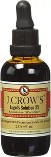 Solución Yodo Iodine J.crows Lugol 2oz Detox Americano Usa