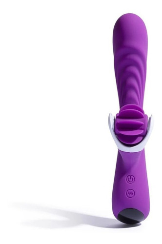 Platanomelón - Vibrador Conejito Lyo - Lenguas Giratorias Color Lila
