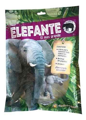 Elefante El Mas Grande [pack Libro + Animal Plastico + Stic