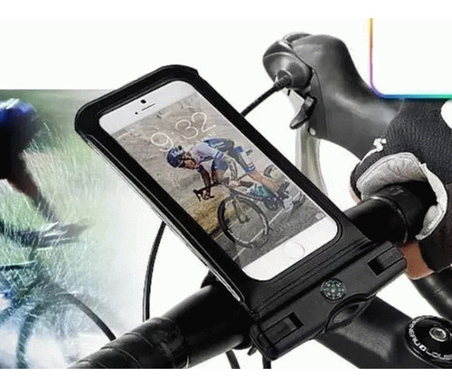 Estuche Waterproof P/celular Y Soporte Bici