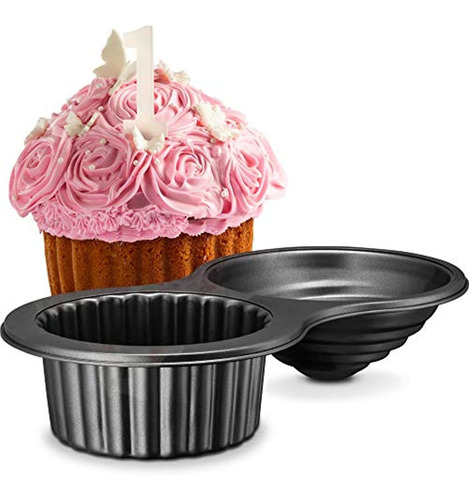 Gourmia Gpa9395 Giant Cupcake Pan   Double