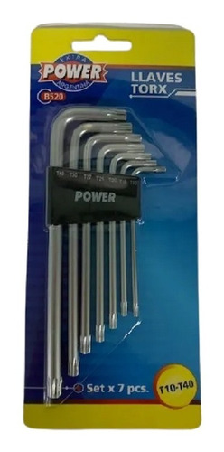 Llaves Torx Power X 7 Pzas-b520