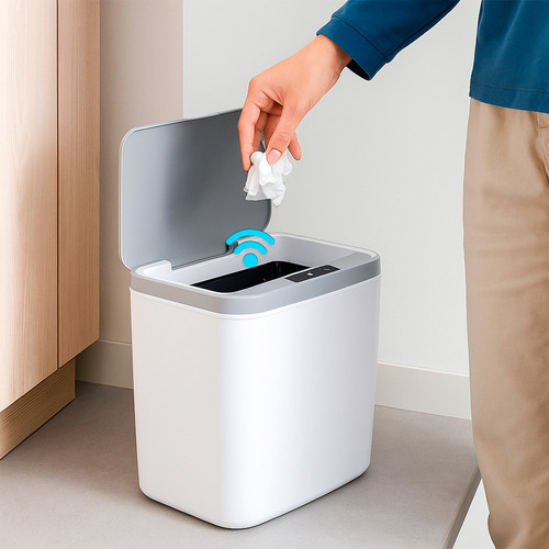 Lixeira Com Sensor Automático Inteligente Cozinha Banheiro