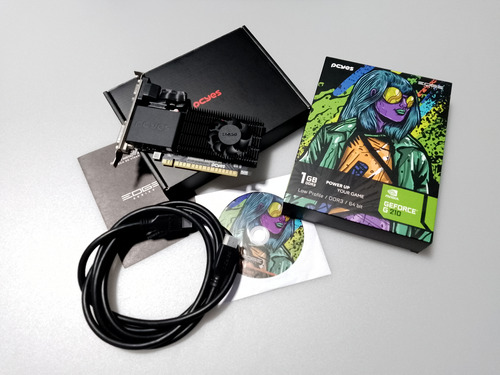 Placa Video G 210 Geforce Pcyes + Cabo Hdmi Placa Seminova