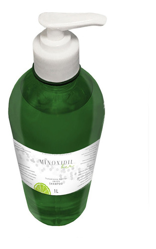 Imagen 3 de 9 de Shampoo Unisex Minoxidil 5% Con Bergamota 1l Cabello Y Barba