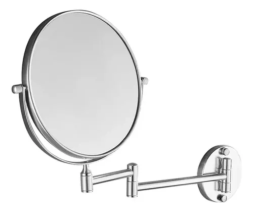 Espejo de maquillaje Cavoli, para baño con luz LED, soporte de pared,  Cromado