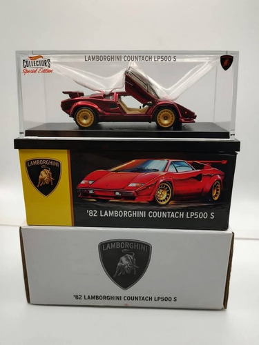 Hot Wheels Rlc Lamborghini Countach Lp500 Red Line Club Rojo (Usado)