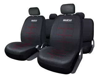 Funda De Asiento Sparco Pvc Ecocuero Negro C/ Costura Sps405