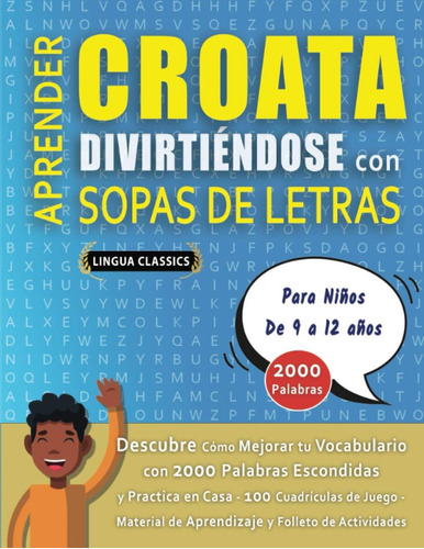 Libro: Aprender Croata Divirtiéndose Con Sopas De Letras - P
