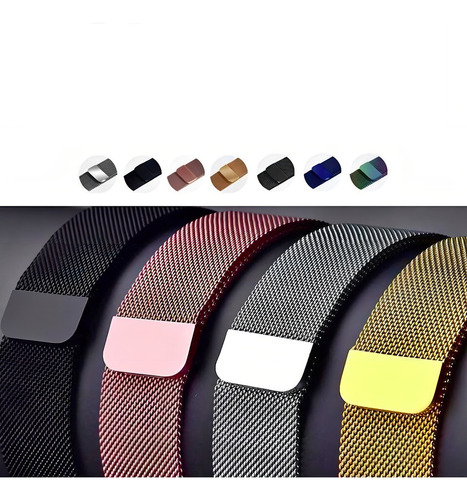Extensible Correa Malla Metalica Iwatch 42 Y 38 Mm Color Seleecionar Color Y Tamaño