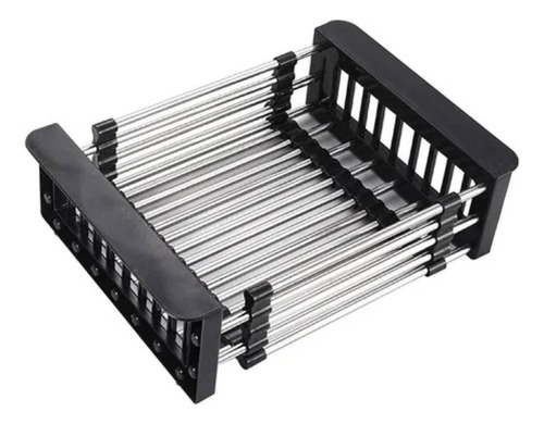 Lavaplatos Deluxe 78x43 Cm De Acero Inoxidable Negro Doble Tina, 2 Mm De Espesor Con Rejilla Para Platos, Lavacopas Y Llave Monomando Notte Negra