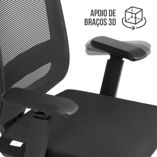 Cadeira De Escritório Ergonômica Diretor Encosto Reclinável