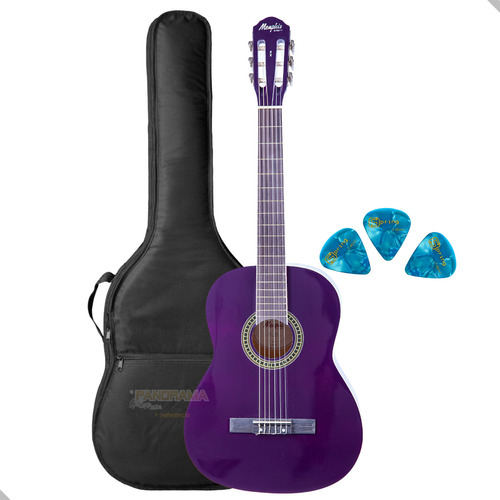 Violao Acustico Memphis Nylon Ac39 Ll + Capa E Palhetas Cor Lilás Orientação Da Mão Destro