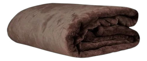 Kit 2 Cobertor Casal Corttex Turim Soft Macio Toque De Seda Liso Marrom