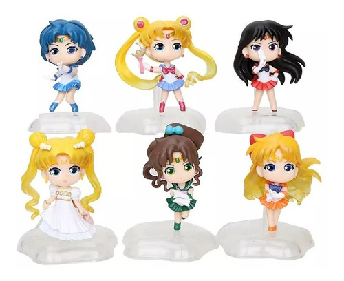 Figura Sailor Moon Set X6  Júpiter Venus Saturno