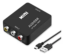 Comprar Conversor Rca A Hdmi Para Ps2 Wii Xbox Vhs Dvd - Negro