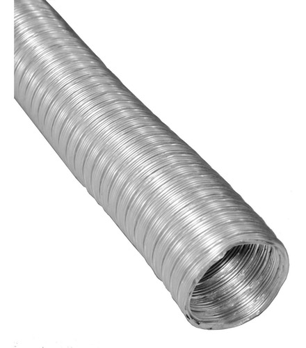 Caño Corrugado Flexible Aluminio  Ø 6''  Extensible A 2 Mts