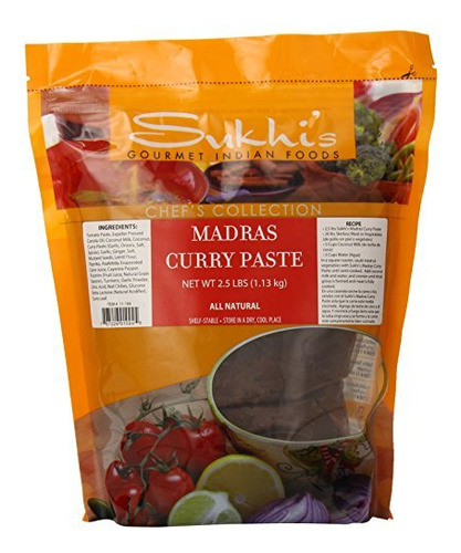 Sukhi Gourmet Alimentos Curry Paste, Madras De La India,