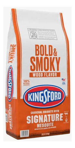 Kinsford Briquetas De Carbón Mezquite 4.5 Kg
