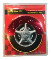Comprar Chapas Cubre Discos Freno Brake Cover Tuning Rojo .x2 D122