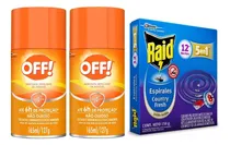 Comprar 2 Off Family 170cc + 1 Caja Espirales Repelente Raid 