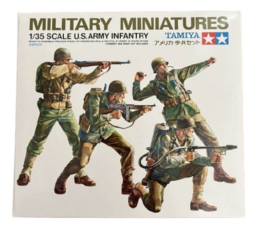 U.s. Army Infantry 4 Figuras 1/35 Tamiya Maqueta P Armar