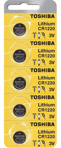 Pack X5 Pilas Toshiba Ithium Cr1220 3v Febo