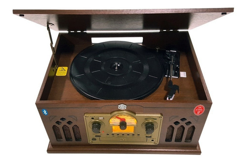 Tornamesa Nostalgico Select Sound Bt9245 Lp Mp3 Cd Cassette