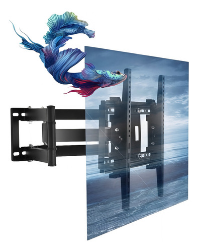 Soporte De Tv Led Lcd Hb 502 De 32 A 70 Pulgadas Color Negro