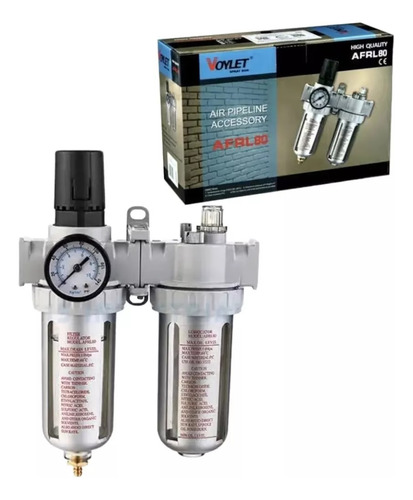 Filtro Regulador Y Lubricador De Aire 1/4 Compresor Neumatic