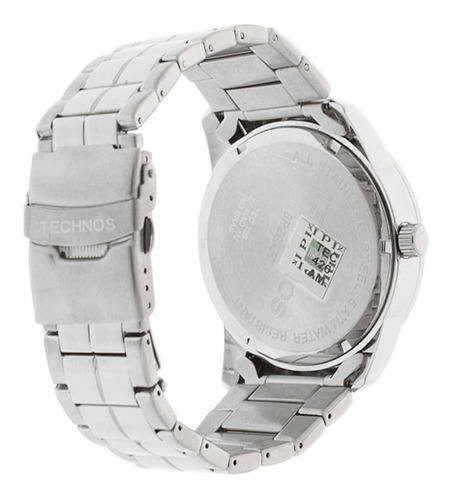 Relógio Technos Prata Masculino 6p29aft/1p Original Nf