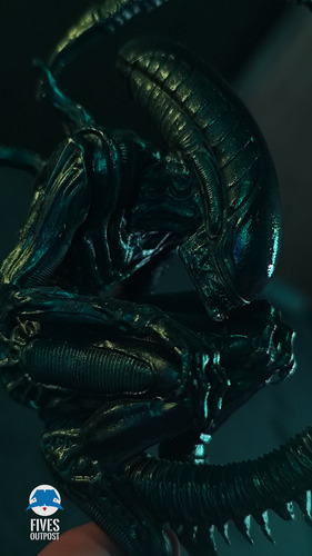 Alien Xenomorfo 1:10 Pintado A Mão Em Resina 12k