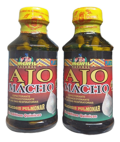 Ajos Macho ,pack De 2 Frascos  De 100 Unidades C/u.....500mg