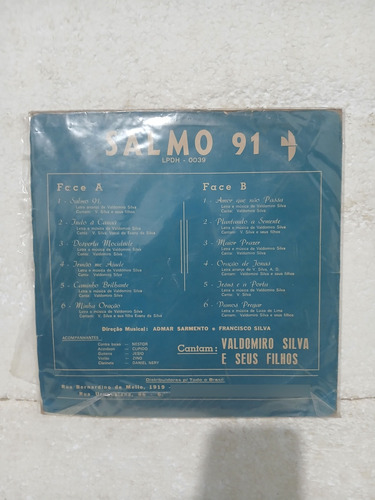 Lp Valdomiro Silva - Salmo 91 Estandar (Usado)