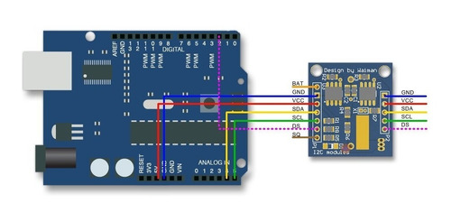 Imagen 3 de 4 de Modulo I2c Rtc Reloj Tiempo Real 24c32 2pcs Nuevas Arduino