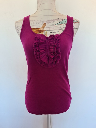 Loft Blusa Casual Morada Escarola Tirantes Mediana