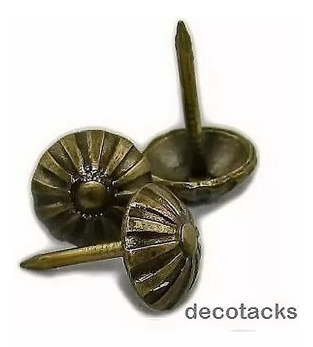 decotacks® Clavos/tachuelas para tapicería, 10 piezas de tiras largas de  1.1 yardas, pueden cubrir 11 yardas (bronce renacentista, 7/16 pulgadas