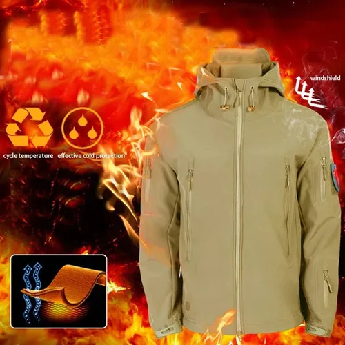 Conjunto De Chamarra Táctica Militar De Forro Polar Con Form