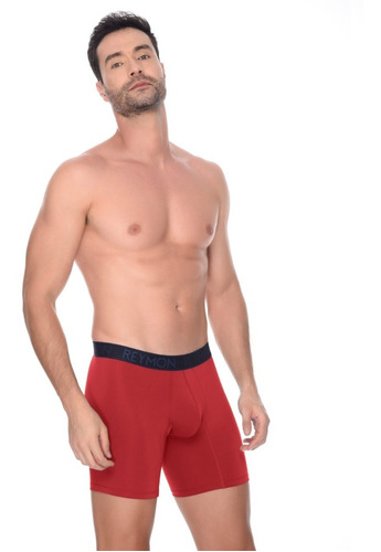 Bóxer Básico En Poliéster Semilargo Para Hombre Ref.3089