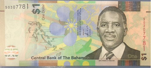 Billete Bahamas 1 Dolar Año 2017 Sin Circular