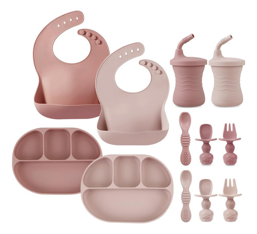 Pandaear 12pcs Silicona De Silicona Conjunto De Alimentación