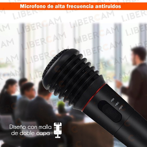 Imagen 4 de 10 de Micrófono Inalámbrico Wvngr Wg-308e Universal Profesional