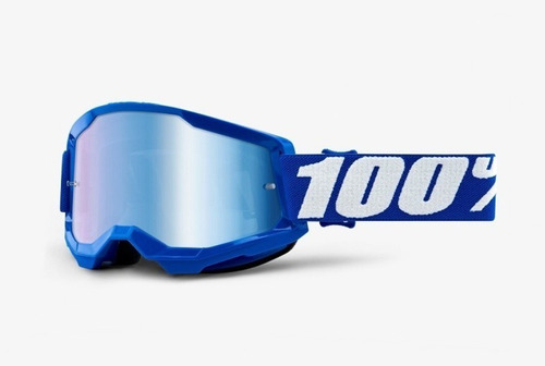 Antiparras 100% Espejadas Azul Strata 2 Blue Atv Motocross