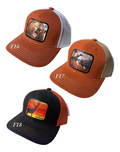 Gorra Caza Y Pesca Tipo Trucker Diseños Exclusivos