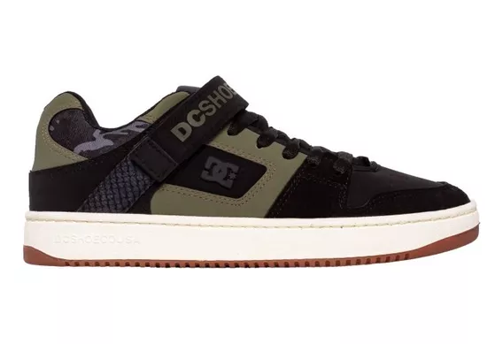 Zapatilla Dc Shoes Modelo Manteca V Ss Negro Gris Camo Verde