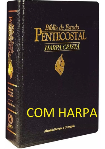 Imagem 2 de 5 de Bíblia De Estudo Pentecostal Média Luxo Preta