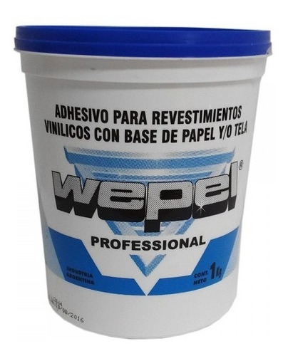 Pegamento Adhesivo Wepel Profesional Papel Textil 1 Kg