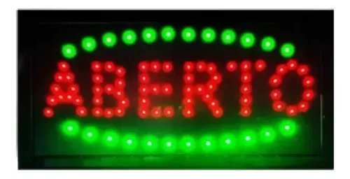 Painel Letreiro Led Luminoso Aberto - 220v